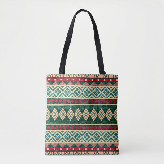 Tote Bag Motif de style africain géométrique Abstrait (Devant)