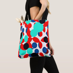 Tote Bag Motif de style de lecture couleur dynamique