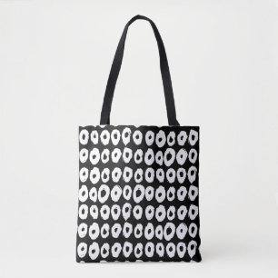 Tote Bag Motif de style Hipster avec des formes de beignet