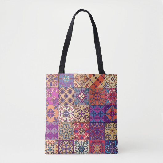 Tote Bag Motif de style Talavera (Devant)