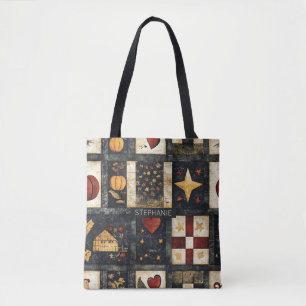 Tote Bag Motif de surface composée d'automne principal   Ré