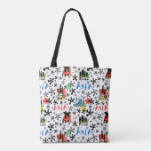 Tote Bag Motif de symboles de l'Asie | (Dos)