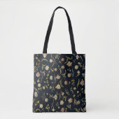 Tote Bag Motif de tapis végétal rustique (Devant)