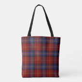 Tote Bag Motif de tartan (Dos)