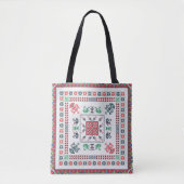Tote Bag motif de Tatreez  (Devant)