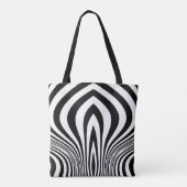 Tote Bag Motif de texture d'impression de peau de zèbre (Dos)
