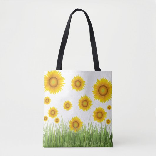 Tote Bag Motif de tournesol (Devant)