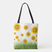 Tote Bag Motif de tournesol (Dos)