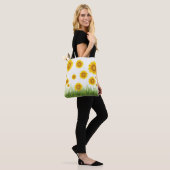 Tote Bag Motif de tournesol (Sur le modèle)