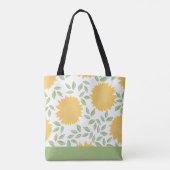 Tote Bag Motif de tournesol rustique (Dos)