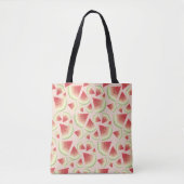 Tote Bag Motif de tranches de fruits de pastèque (Devant)