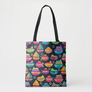 Tote Bag Motif de transport d'océan