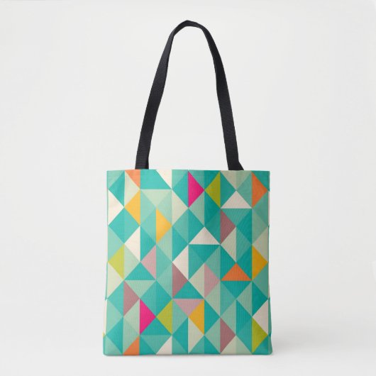 Tote Bag Motif de triangles (Devant)