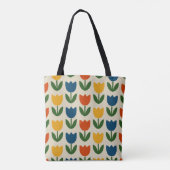 Tote Bag Motif de tulipe coloré (Dos)