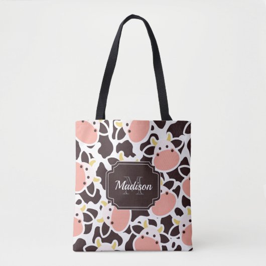 Tote Bag Motif de vache mûre (Devant)