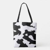 Tote Bag Motif de vache noir et blanc (Dos)