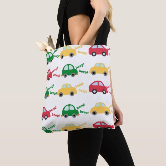 Tote Bag motif de voiture enfant (De près)