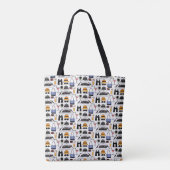 Tote Bag Motif de voyage de bateau de croisière moderne (Dos)