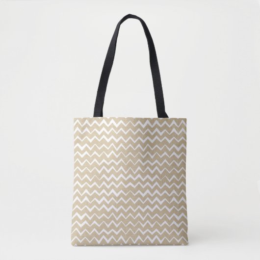 Tote Bag Motif de zigzag (Devant)