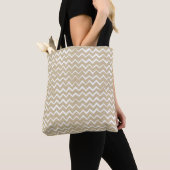 Tote Bag Motif de zigzag (De près)
