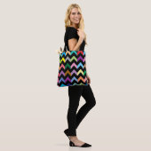 Tote Bag Motif de zigzag coloré (Sur le modèle)