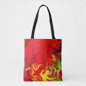 Tote Bag Motif d'éclatement de couleur énergétique (Devant)