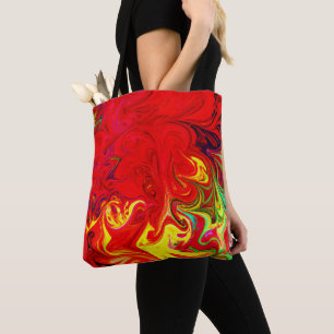 Tote Bag Motif d'éclatement de couleur énergétique