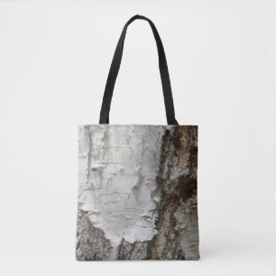Tote Bag Motif d'écorce de bouleau