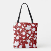 Tote Bag Motif d'éléments de cuisine (Dos)