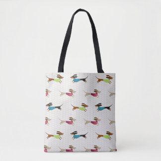 Tote Bag Motif délicieux de teckel