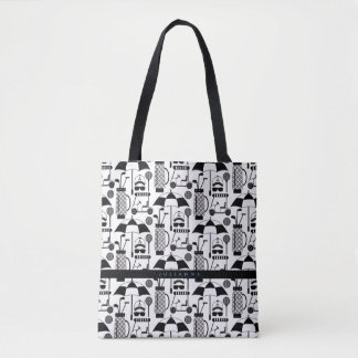 Tote Bag Motif d'équipements et accessoires de golf moderne