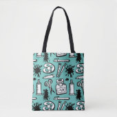 Tote Bag Motif des brosses et objets de peinture artistique (Devant)
