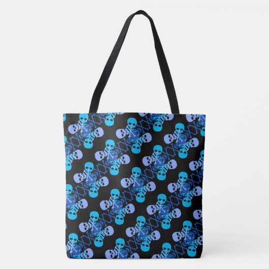 Tote Bag Motif des compétences et des os croisés (Devant)
