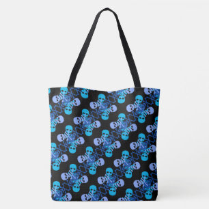 Tote Bag Motif des compétences et des os croisés