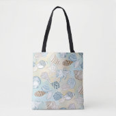 Tote Bag Motif des coquillages de plage d'été (Devant)