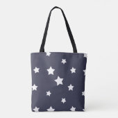 Tote Bag Motif des Etoiles Blanches, mignonnes femmes Fourr (Dos)