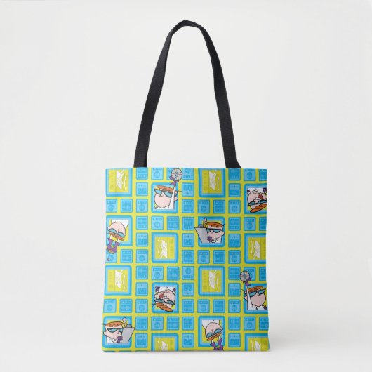 Tote Bag Motif des expériences de laboratoire de Dexter (Devant)