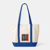Tote Bag Motif des faces colorées (Dos)