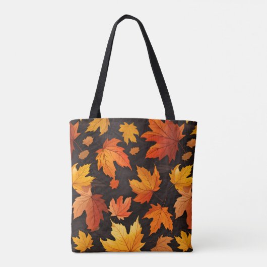 Tote Bag Motif des feuilles automnales (Dos)