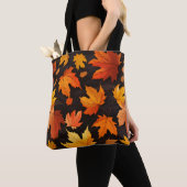 Tote Bag Motif des feuilles automnales (De près)