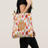 Tote Bag Motif des feuilles d'automne peintes (De près)