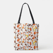 Tote Bag Motif des feuilles de chute (Dos)