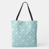 Tote Bag Motif des flèches de menthe tendance (Dos)