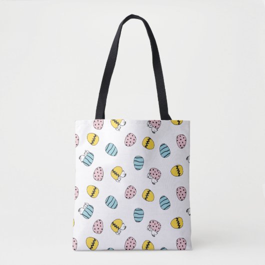 Tote Bag Motif des oeufs de Pâques Snoopy (Devant)