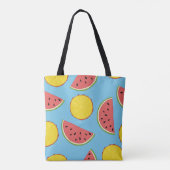 Tote Bag Motif d'été avec ananas et pastèque, ba (Dos)