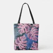 Tote Bag Motif d'été de l'aquarelle Tropical Grunge (Dos)