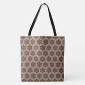 Tote Bag Motif d'étoile géométrique complexe dans des tons (Devant)