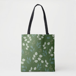 Tote Bag Motif d'eucalyptus vert