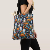 Tote Bag Motif d'Halloween Ghost (De près)