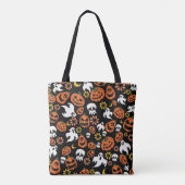 Tote Bag Motif d'Halloween rétro (Dos)